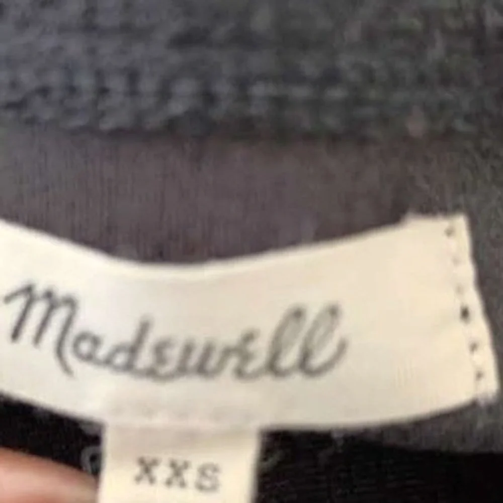 Madewell NWOT Square-Neck‎ Puff-Sleeve Top Black Minimalist Chic Fit Small S